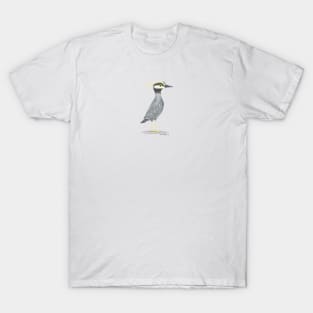 Yellow Crowned Night Heron Bird T-Shirt